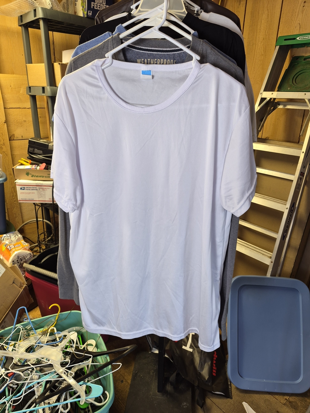 Weatherproof Men's White Short Sleeve Crew Neck Tee Bin 67